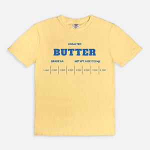 Open image in slideshow, Unsalted Butter tee (Comfort Colors Butter)
