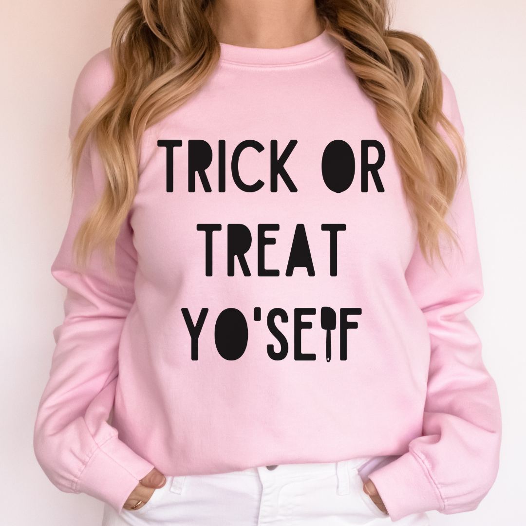 Trick or Treat Yo'Self crew neck