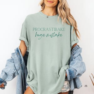 Open image in slideshow, Procrastibake Huge Mistake tee (multiple colors)
