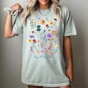 Open image in slideshow, Stay Wild, Flour Child tee (multiple colors)
