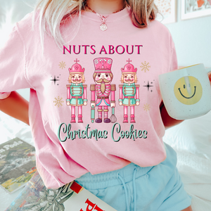 Open image in slideshow, Nuts About Christmas Cookies tee (multiple colors
