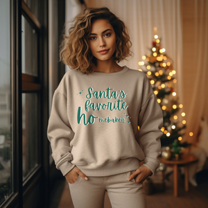 Open image in slideshow, Santa&#39;s Favorite Ho(mebaker) crewneck (multiple colors)
