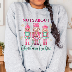 Open image in slideshow, Nuts About Christmas Cookies crewneck (multiple colors)
