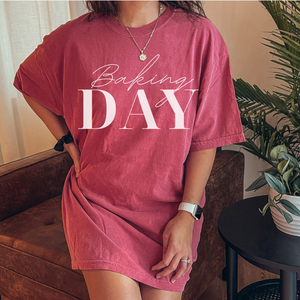Open image in slideshow, Baking Day tee (multiple colors)
