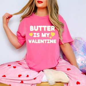 Open image in slideshow, Butter is my Valentine tee (multiple colors)
