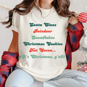 Open image in slideshow, It&#39;s Christmas Y&#39;all! tee
