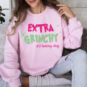 Open image in slideshow, Extra Grinchy (It&#39;s Baking Day) crewneck
