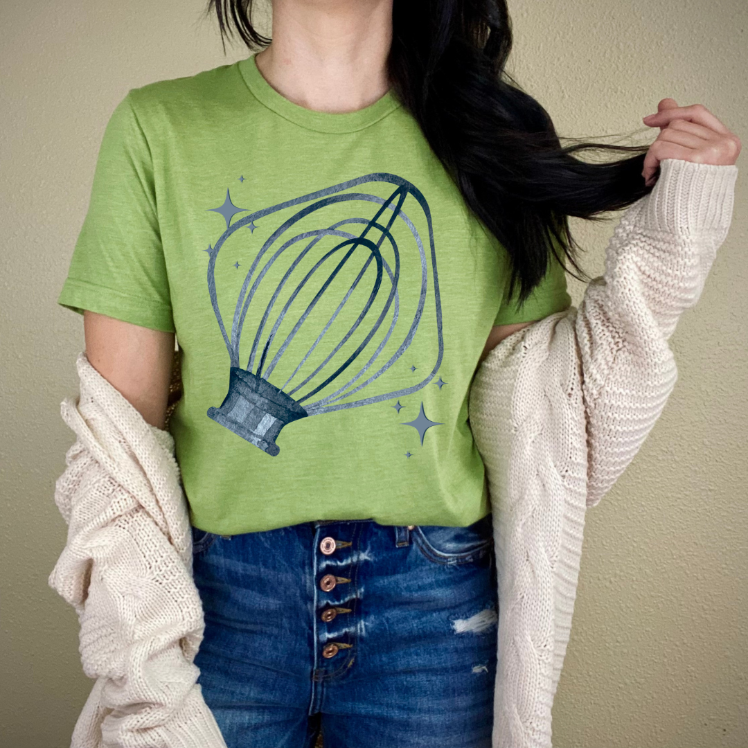 Spin me Right Round whisk attachment tee (multiple colors)