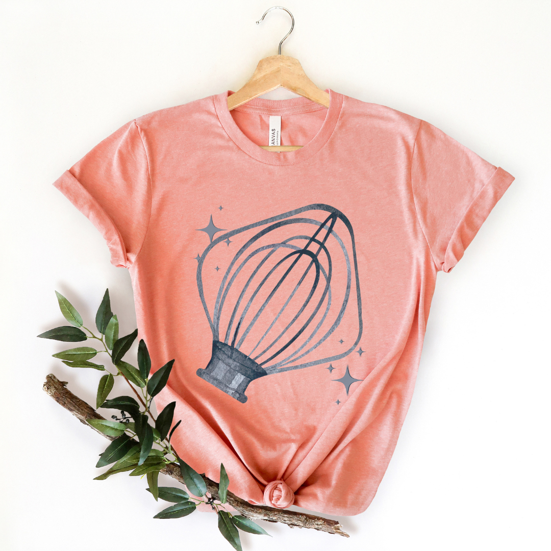 Spin me Right Round whisk attachment tee (multiple colors)