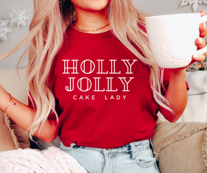 Open image in slideshow, Holly Jolly Cake Lady (multiple colors)
