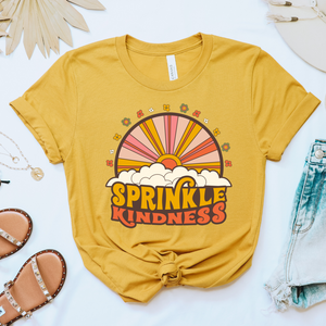 Open image in slideshow, Sprinkle Kindness retro tee (multiple colors)
