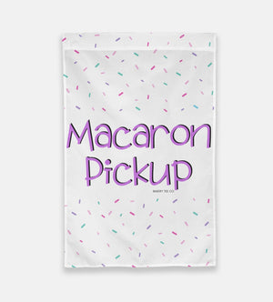 Macaron Pickup Purple Garden Flag