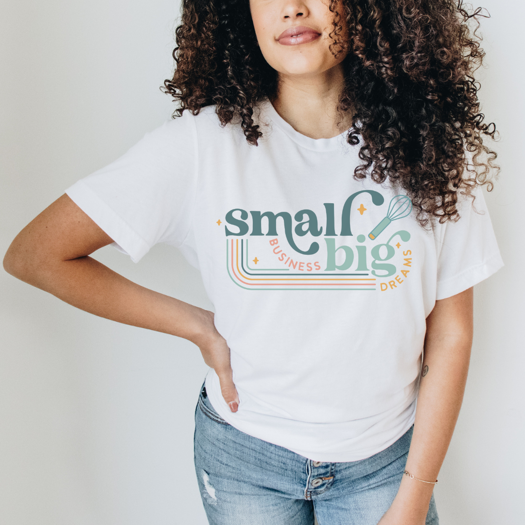 Retro Small Business Stuff Whisk tee (multiple colors)