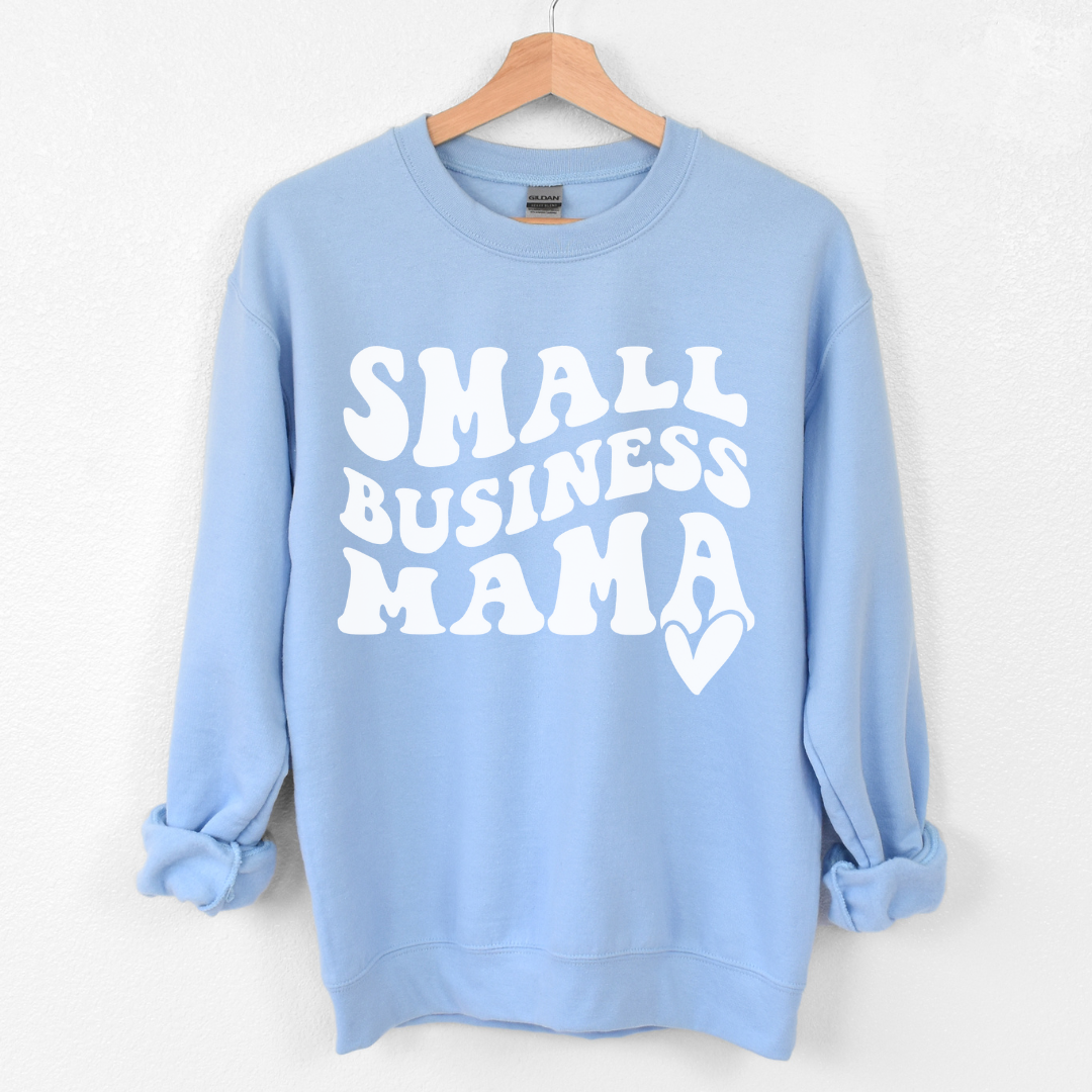 Small Business Mama Heart Crew Neck (multiple colors)